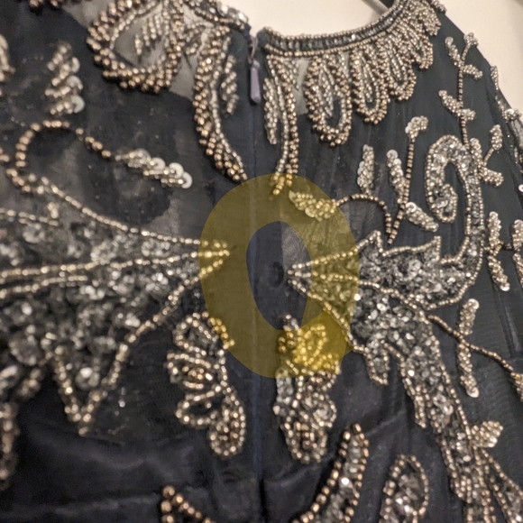 Pissaro Nights Beaded Cocktail Dress (Plus Size) - Picture 11 of 11